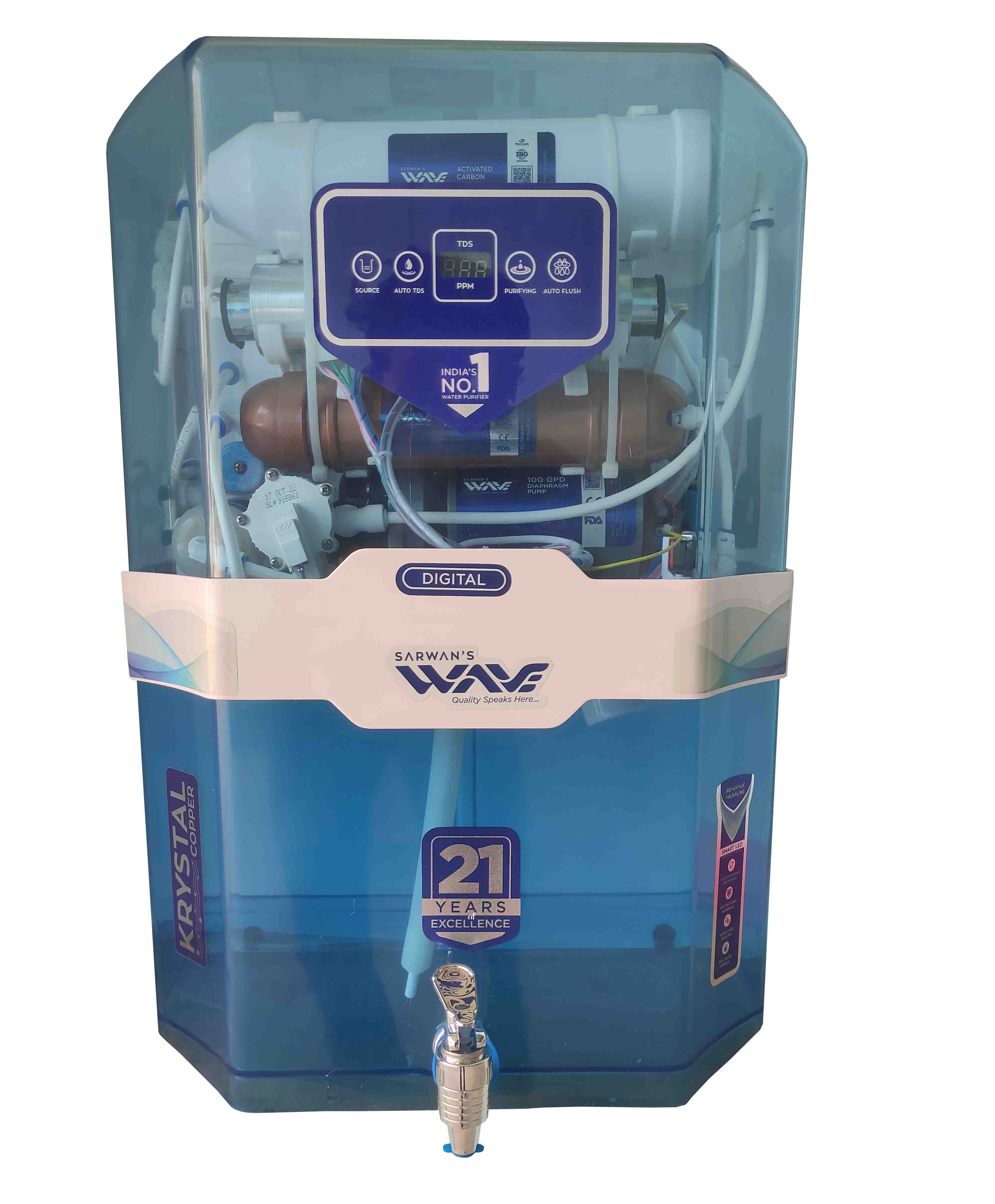 Wave Krystal Blue Auto TDS