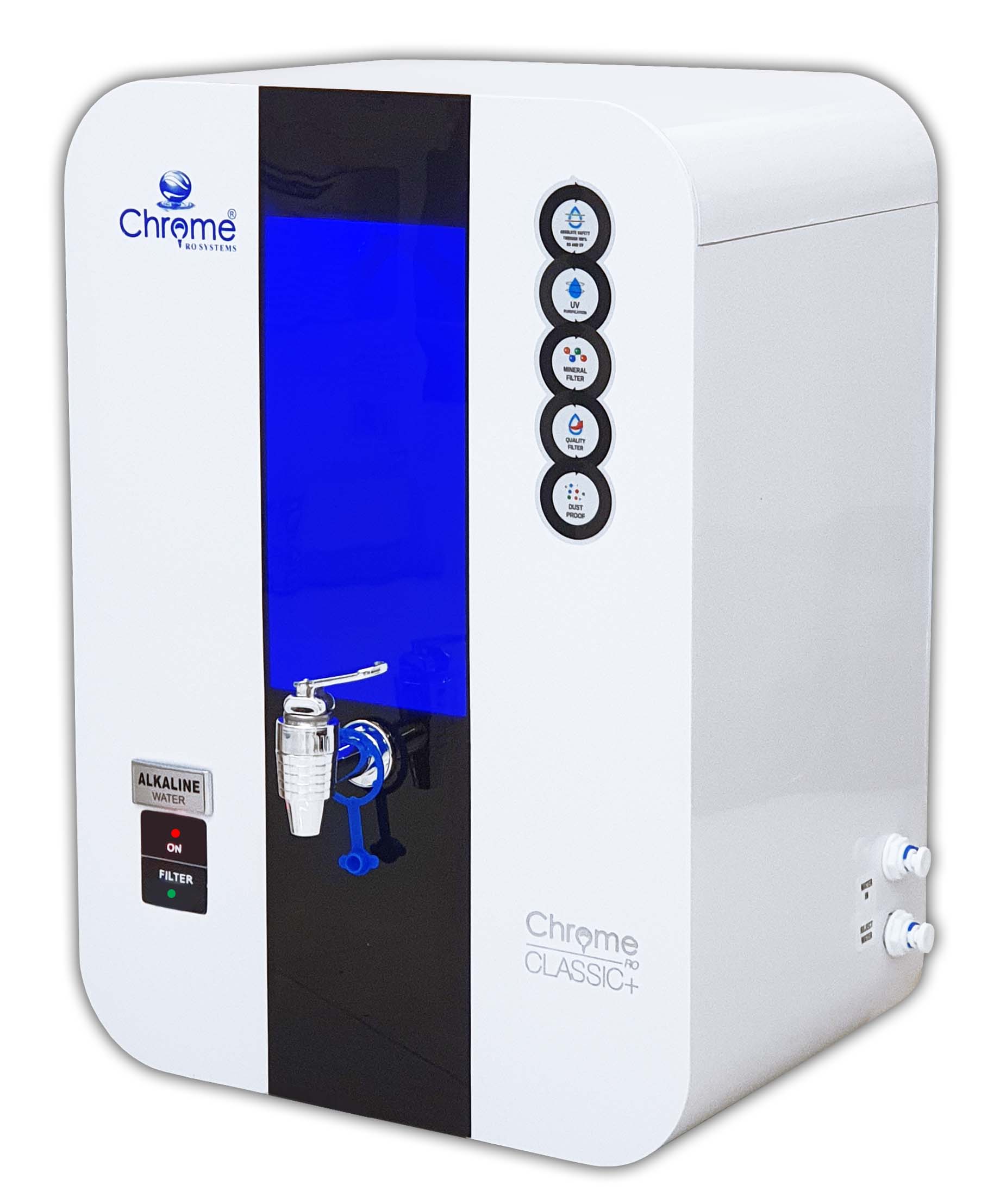 Chrome Classic + 12 LPH domestic RO system