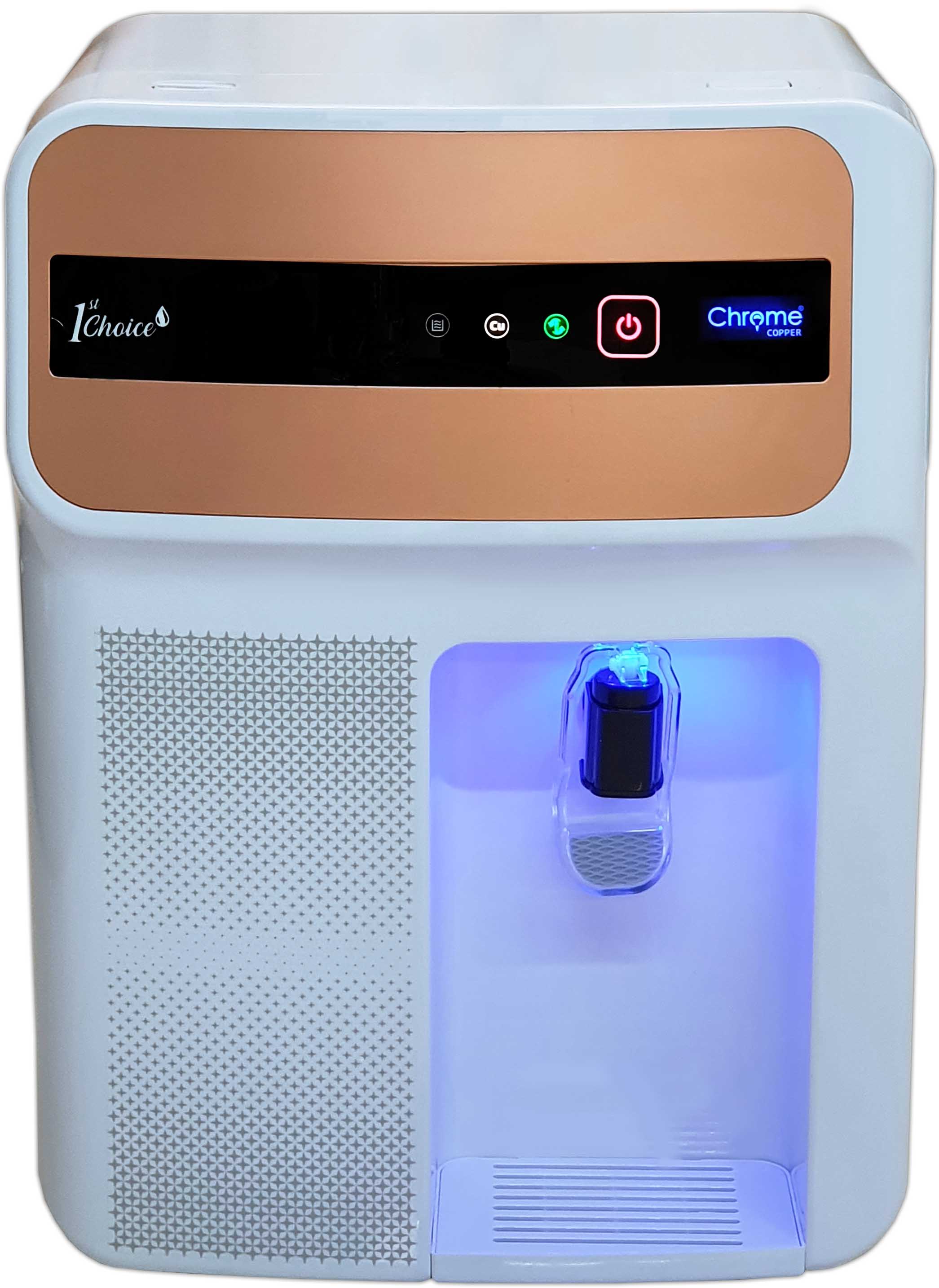 Chrome 1st Choice Copper 12 LPH domestic RO system