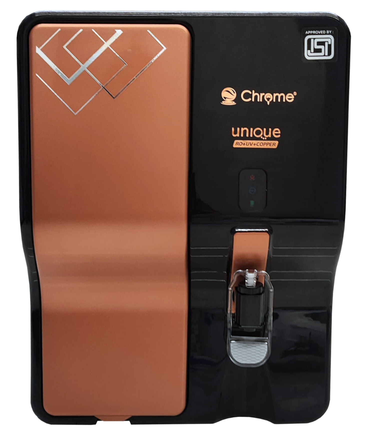 Chrome Unique - Black Copper 12 LPH domestic RO system