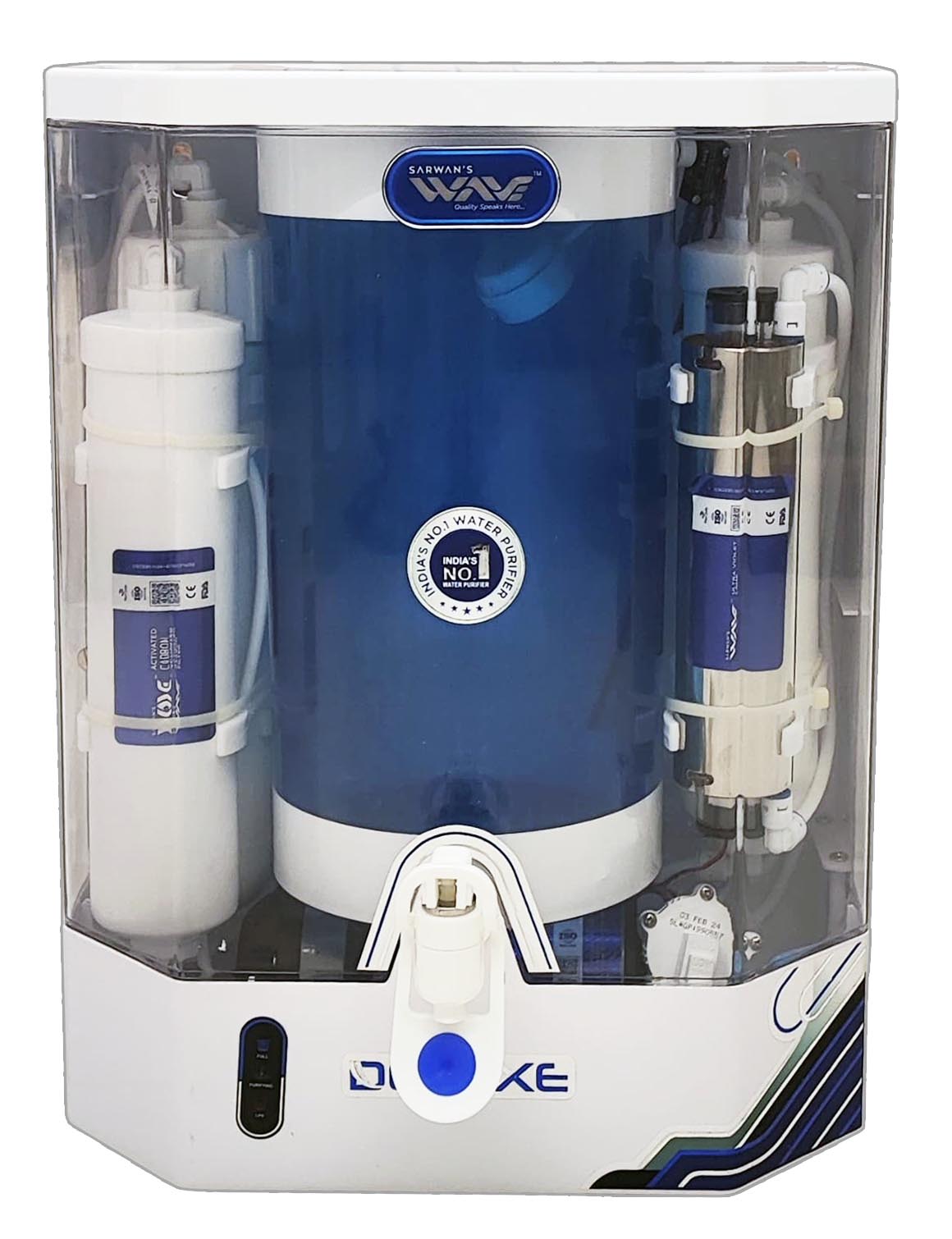 Wave Deluxe RO UV UF domestic RO system