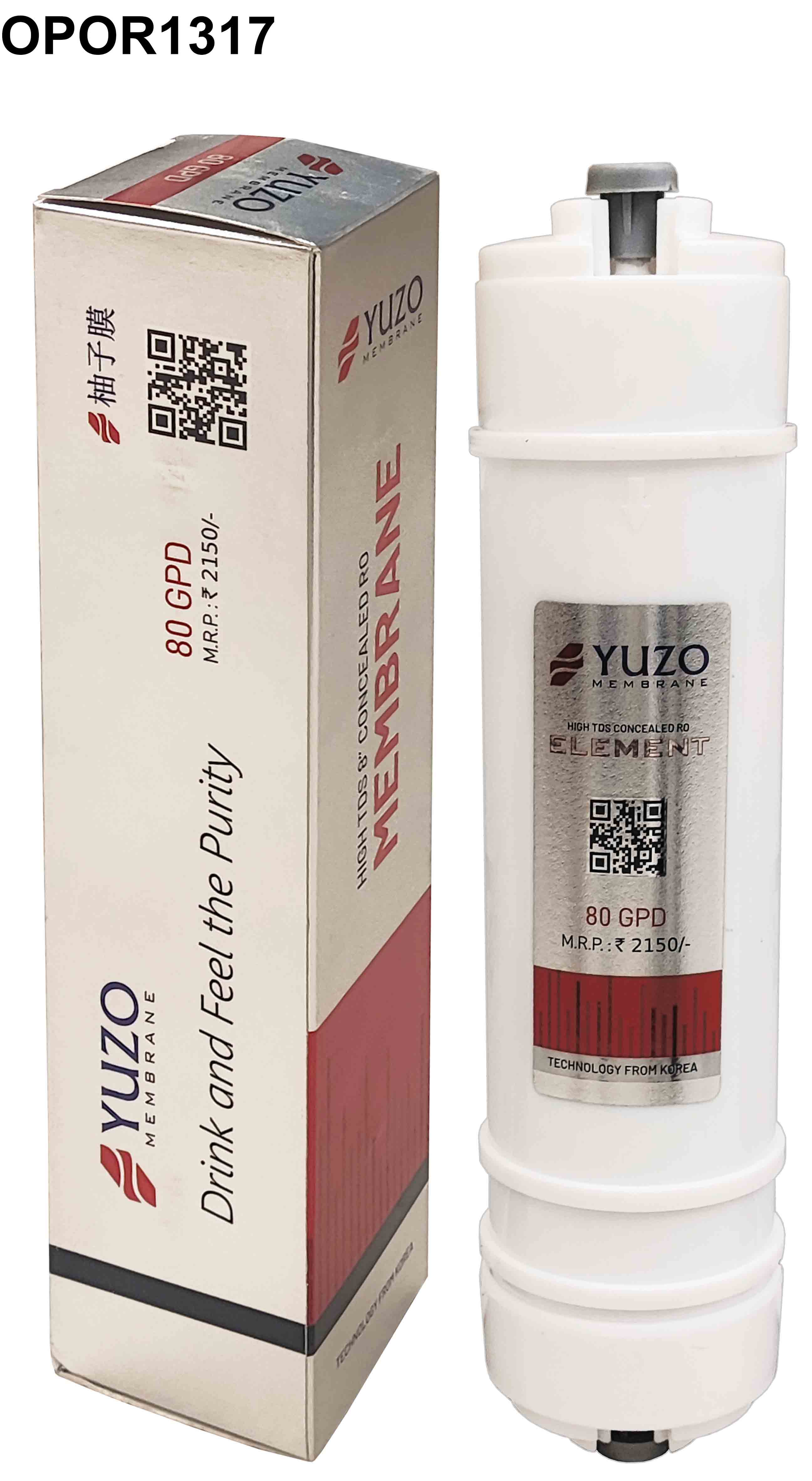 Yuzo concealed membrane 80 GPD
