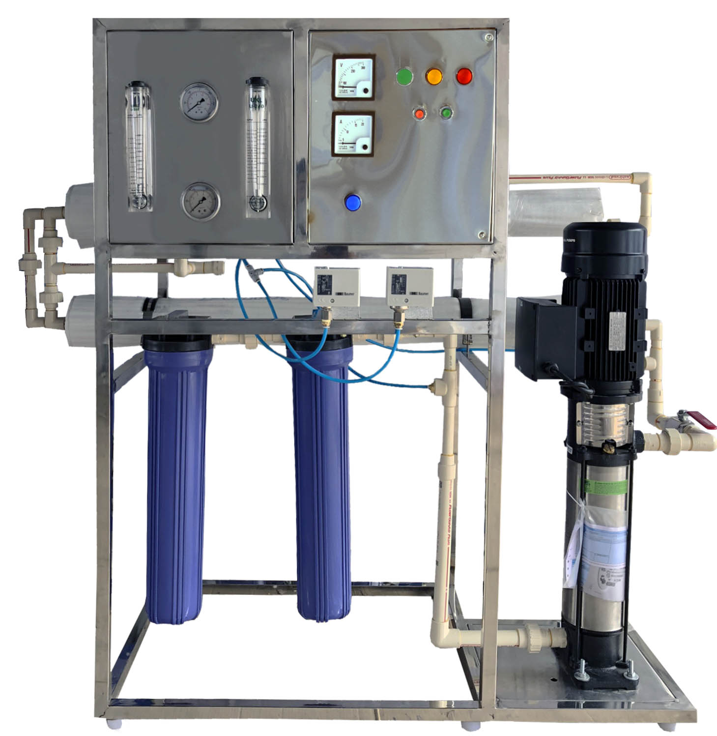 500 LPH SS Comfort Manual RO system