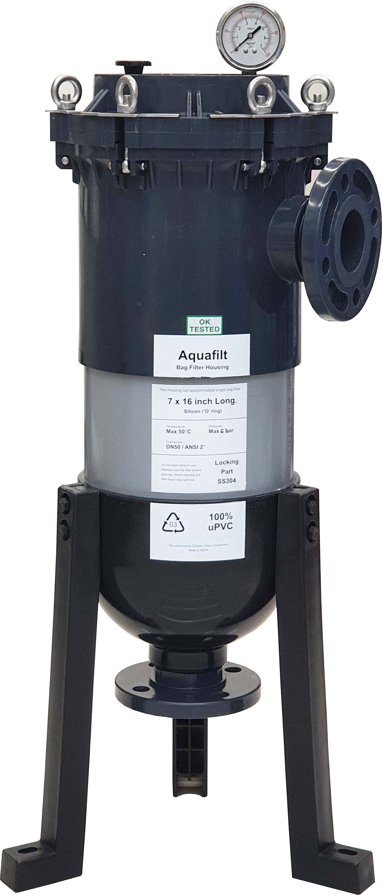UPVC Bag Filter Set - 7"x16"