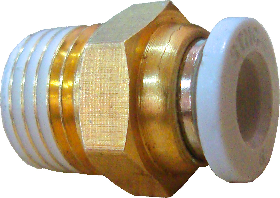 LPS and HPS Straight Connector 1/4T by 1/4 QC